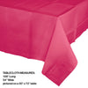 Table-cover Paper and Plastic  54" x 108" Hot Magenta