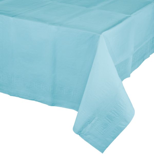 Pastel Blue Paper Tablecover 54