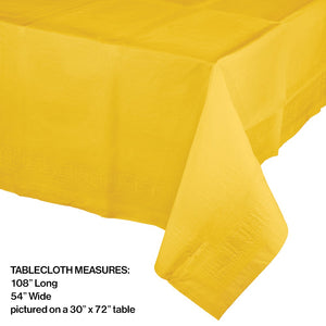 School-bus Yellow  Paper Table cover
