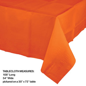 Sunkissed Orange Paper Table-cover 54