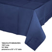 Navy Blue Paper Tablecloth 54