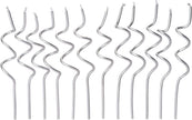 Papyrus Birthday Candles, Silver Swirl (12-Count)