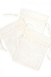 Ivory Organza Pouches