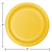 School Bus Yellow  Luncheon Plates (24 counts)
