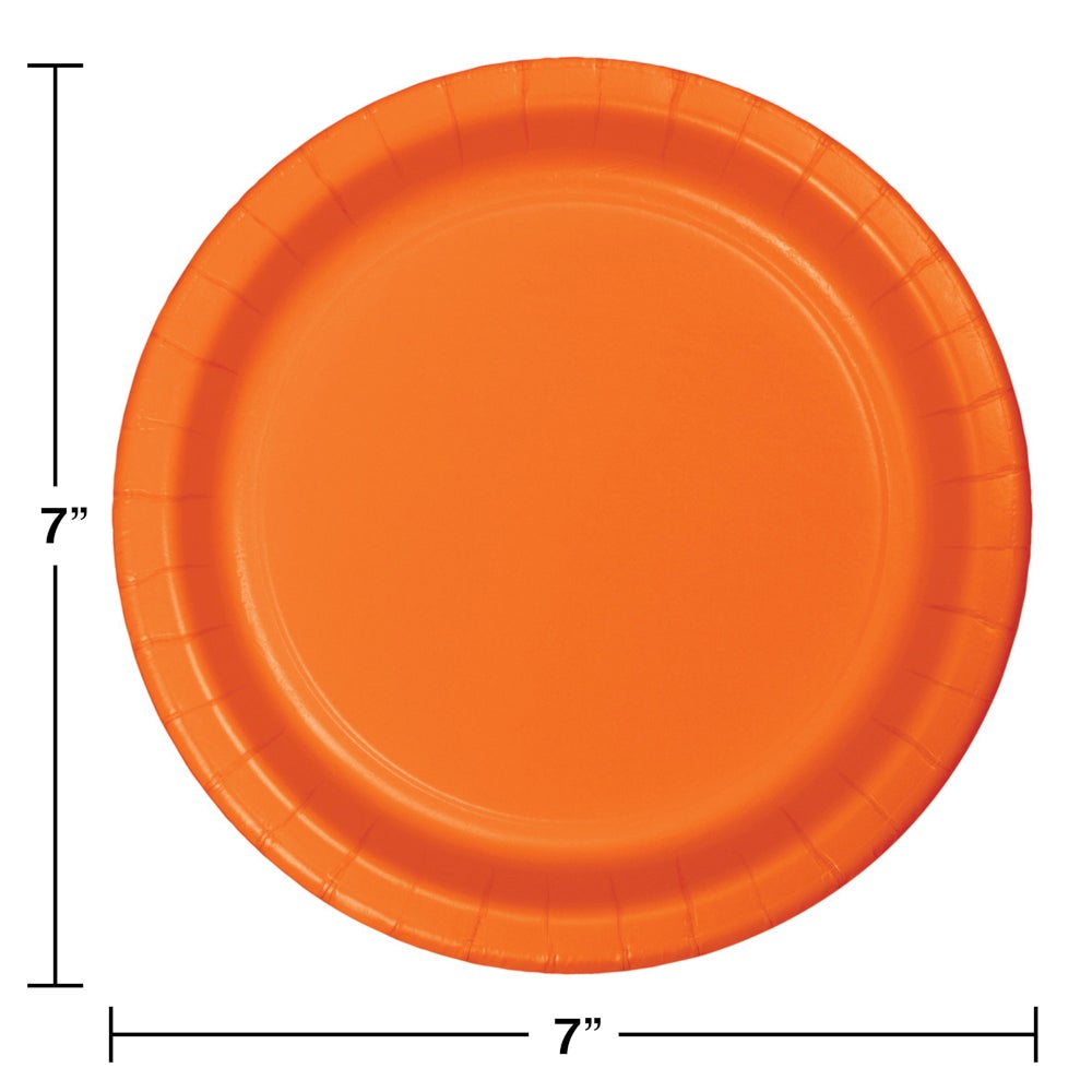 Sunkissed Orange  Luncheon Plates (24 counts)