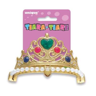 Tiara Jeweled - Assorted Gold & Silver (1 count)