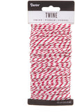 Darice Double Textured Baker's Twine Red & White 25 Yards