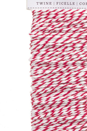 Darice Double Textured Baker's Twine Red & White 25 Yards