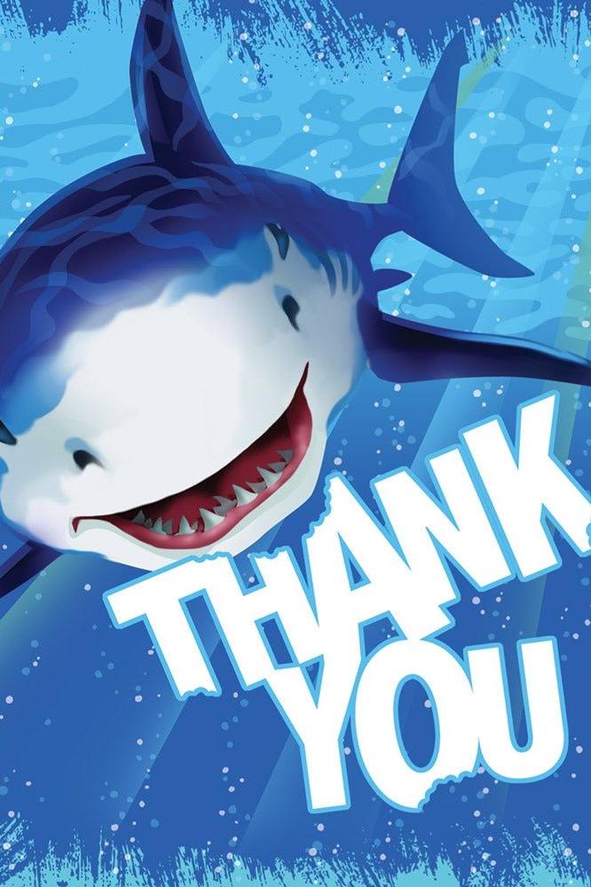 Shark Splash Thanks You Note