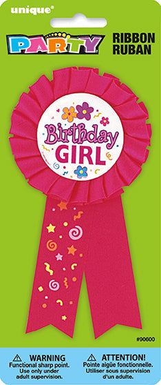 Girl Birthday Award Ribbon