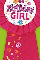 Girl Birthday Award Ribbon