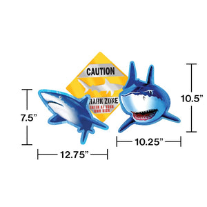 Shark Splash Party Cutouts
