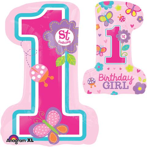Sweet Birthday Girl Butterfly and Flower Shaped
