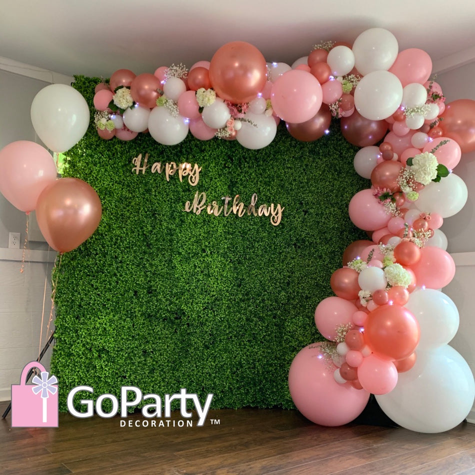 Organic Garlands with Pink Rose-Gold