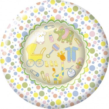 Oh Baby Round Paper Dinner Plates