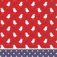20-Count 3-Ply Little Seagull Cocktail Napkins