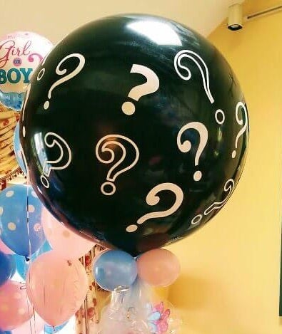 Gender Reveal Balloons Decorated