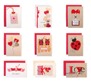 Cards Valentine (9 models)