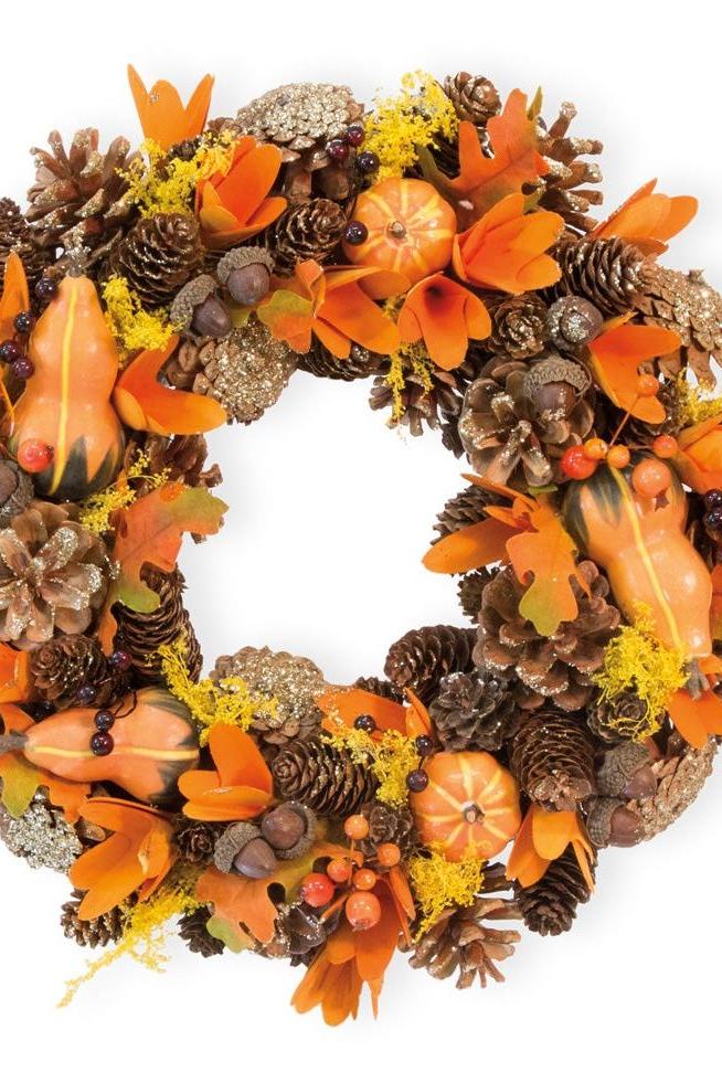 Sparkles Gourds & Berries Wreath