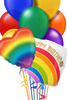 Happy Birthday Rainbow Balloon Bouquet