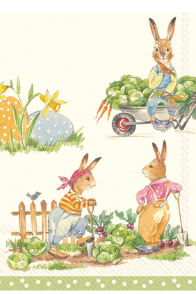 Stories of Bunnies Beverage Napkins