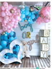 Gender Reveal Balloons Decorated