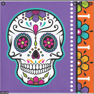 Day of the Death Beverage Napkins