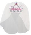 Bride to Be Bachelorette Tiara with Veil