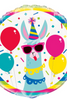 Llama Birthday Round Foil Balloon 18