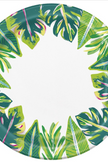 Tropical Leaves Dinner Plates (8 counts)