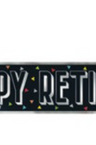 12 Ft Black Happy Retirement Banner