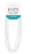 Bead Necklace White (2 counts)