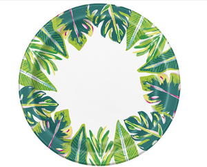 Tropical Leaves Lunch Plates (8 counts)