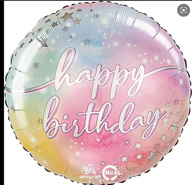 28" Luminous Happy Birthday Large Foil Super-shape Balloon