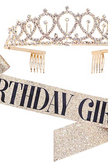 Birthday  Sash & Rhinestone Tiara Kit