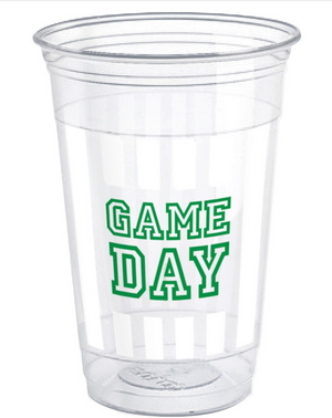Game Day Football 16oz Plastic Party Cups 8ct