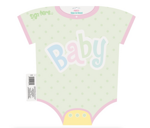 Polka Dots Baby Shower Sign In Sheet