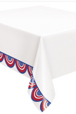 American Flag Patriotic Paper Table Cover 54