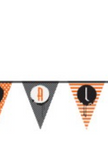 Happy Halloween Patterned Paper Flag Banner 14 Ft