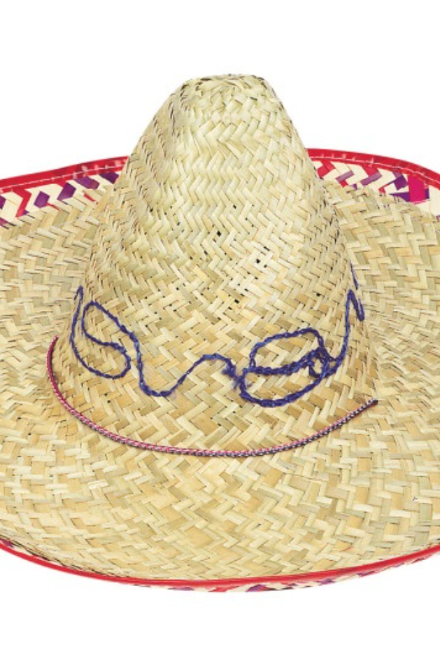 Adult Sombrero with Check Trim