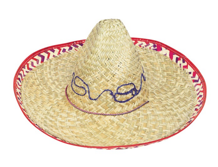 Adult Sombrero with Check Trim