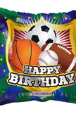 Foil Happy Birthday Shield Sports 18″ Balloon