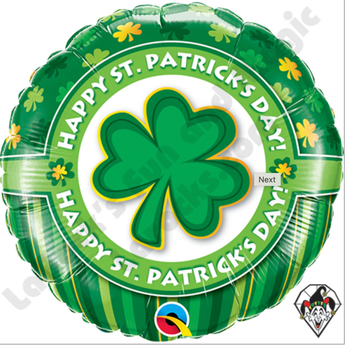 18 inch Happy St. Patrick's Day Foil Balloon