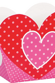 Polka Dot Heart Paper Favor Boxes - 4.5