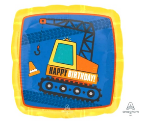 17″ Construction Happy Birthday – Foil Balloon