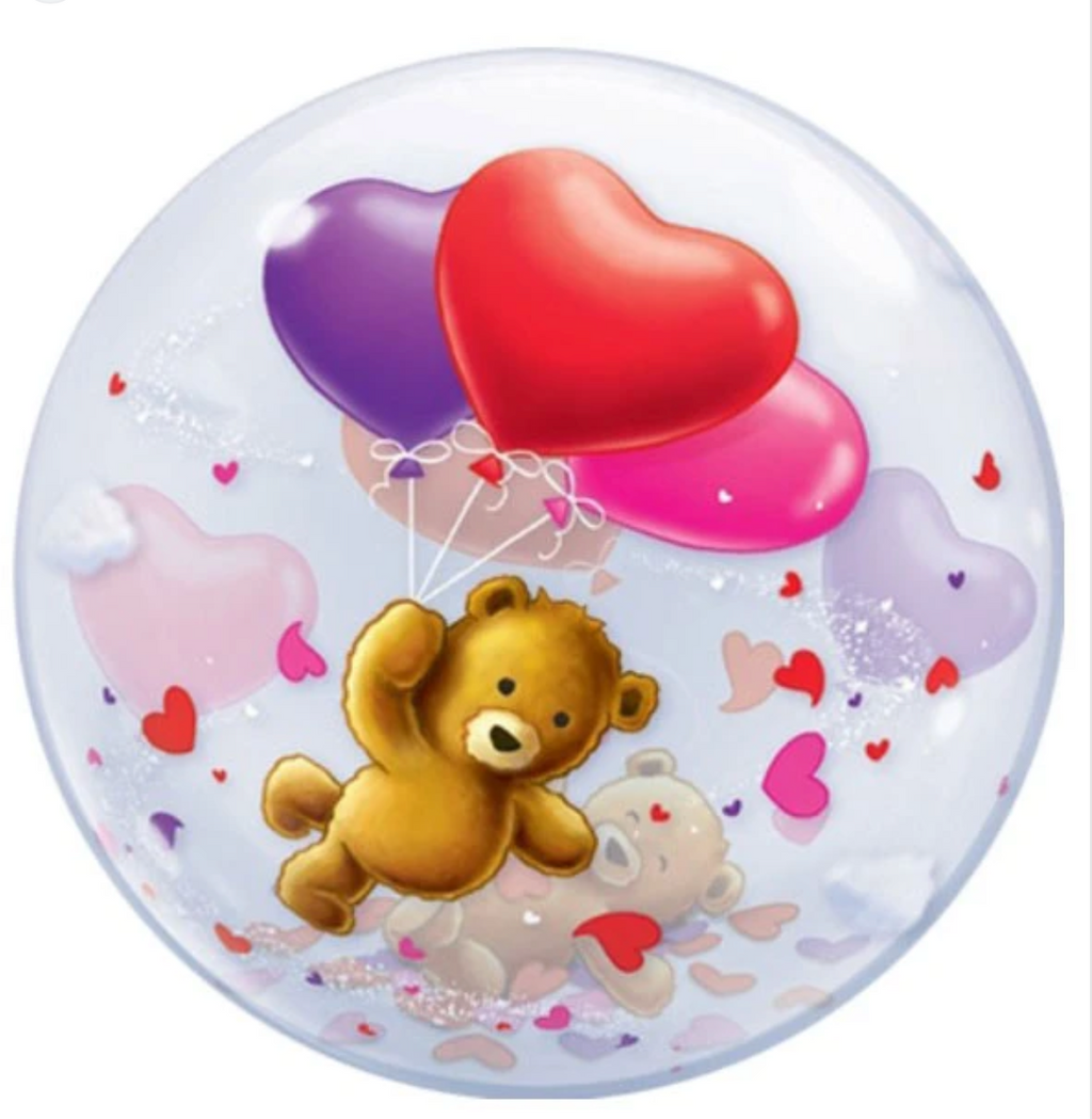Qualatex 22 inch Birthday Confetti Bubble Balloon 1ct