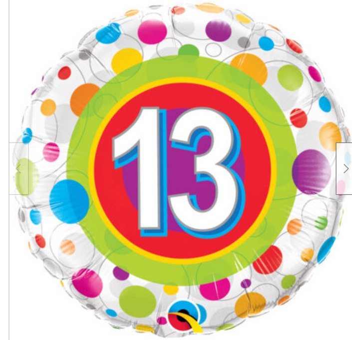 #13 Colorful Dots Foil Balloon