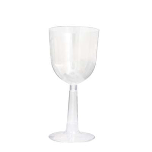 Premier Stylz Brand Clear Plastic Wine Goblets 12oz 4ct