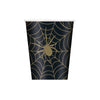 Black & Gold Spider Web 8 oz. Hot/Cold Cups