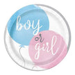 Gender Reveal Party 9 in Dinner Plates (set of 8)